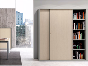 CONTENITORI UNIVERSALI EVO - Modular office storage unit with sliding doors _ Las Mobili